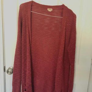 Red Mossimo cardigan from Target
